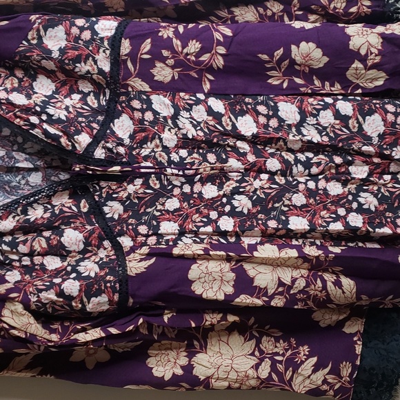 Gifted! Not available! NWT Free People Odette Printed Tunic Top - Expresso Combo - Picture 4 of 10